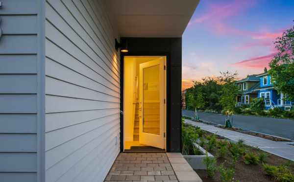 Front Door of 323 Malden Ave E, One of the Mika Townhomes in Capitol Hill