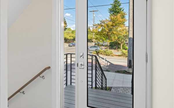 Entryway at 6421 14th Ave NW, One of the Oleana Townhomes by Isola Homes