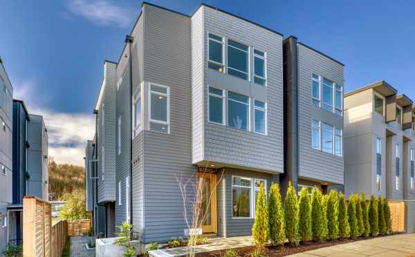 Front Exterior of the Sterling Townhomes in the Columbia City Neighborhood of Seattle