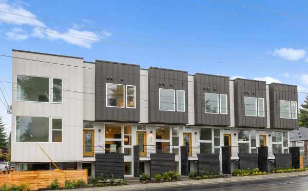 Exterior of the Tate Townhomes Along N 145th St in the Haller Lake Neighborhood