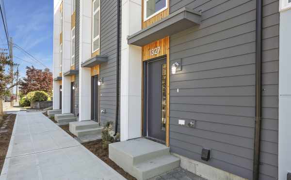 Front Door of 1327 NW 85th St, One of the Thoren Townhomes in Crown Hill