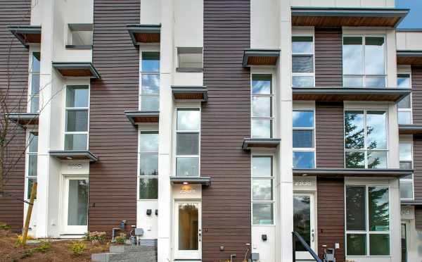 Front Exterior of the Walden Townhome Showing the Front Door of 2308 W Emerson St