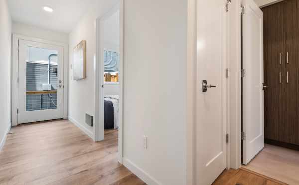 Front Door and Entry Hallway at 1113A 14th Ave