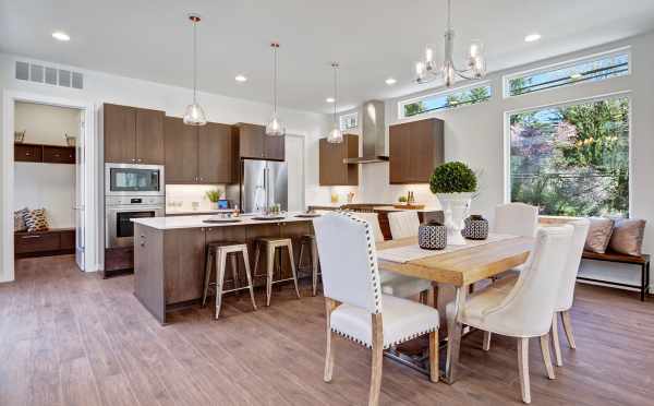 Dining Room and Kitchen in a Sheffield Park Home at 11221 132nd Ave NE