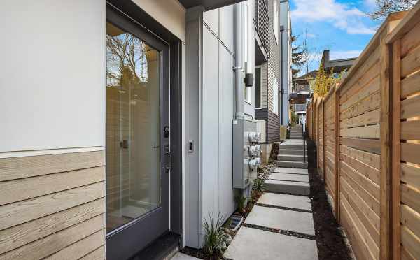 Front Door of 6539F 4th Ave NE, One of the Bloom Townhomes