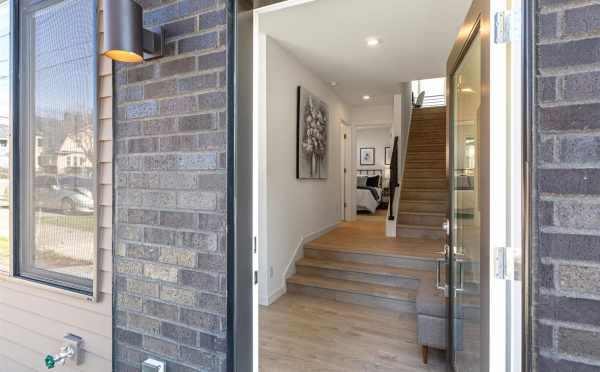 Front Door of 224 18th Ave, One of the Rowhomes in the Cabochon Collection