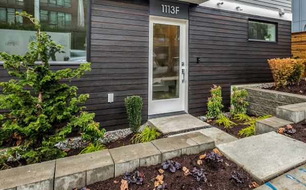 Front Door of 1113F 14th Ave, One of the Corazon North Townhomes in Capitol Hill