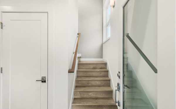 Entryway and Stairs at 323 Malden Ave E