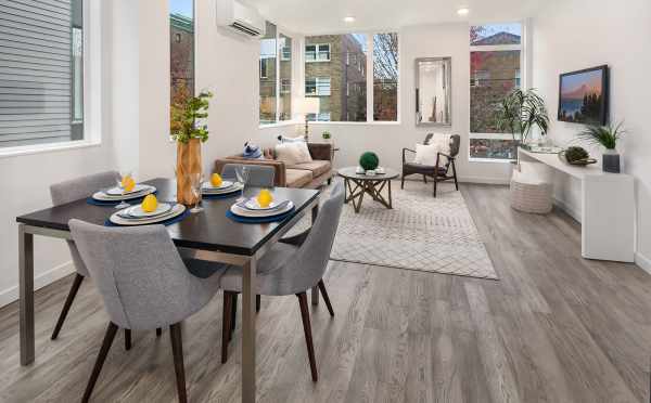 The Dining Area in One of the Units in Oncore Townhomes