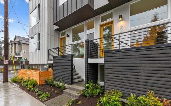 Front Door of 1279 N 145th St, One of the Tate Townhomes