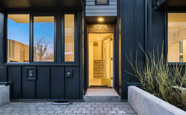 Front Door of 109A 22nd Ave E, One of the Thalia Townhomes