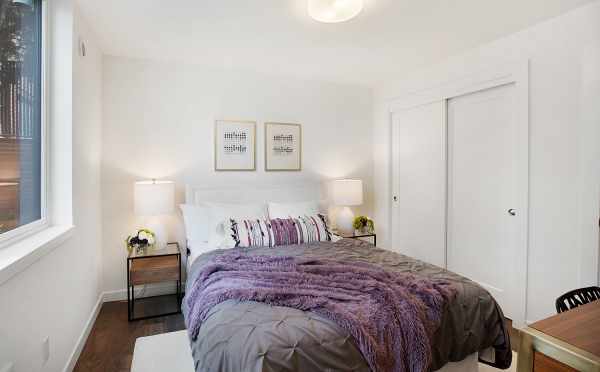 First Floor Bedroom in One of the The Wyn Townhomes in Capitol Hill