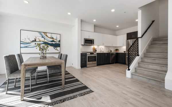 Living Room, Dining Area, and Kitchen on the First Floor of 8569 Mary Ave NW