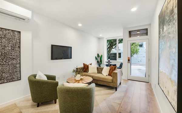 Living Room and Dining Area at 449 NE 73rd St