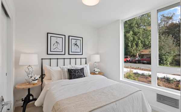 First Floor Bedroom at 10843 11th Ave NE, One of the Lily Townhomes by Isola Homes