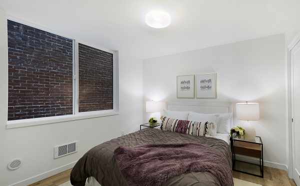 First Floor Bedroom at One of The Wyn Townhomes, by Isola Homes