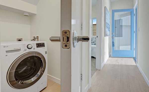 Laundry Room in One of the Hawk's Nest Townhomes