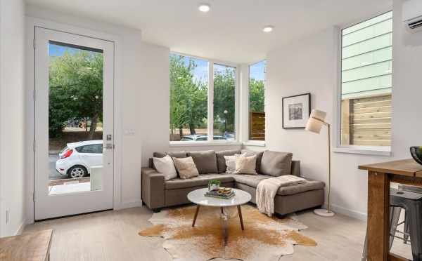 Living Room at 1730C 11th Ave, One of the Altair Townhomes