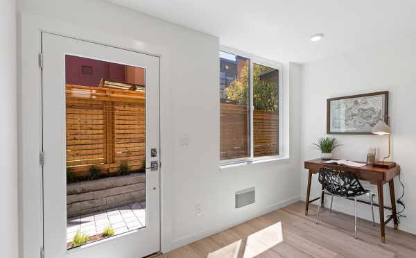 Bonus Space and Front Door at 212B 18th Ave, One of the Amber Homes in the Cabochon Collection by Isola Homes