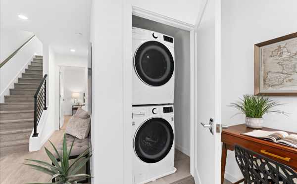 Laundry Area and Nook in 212E 18th Ave in Amber of the Cabochon Collection by Isola Homes