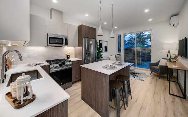 View from the Kitchen to the Living Room at 7053 9th Ave NE