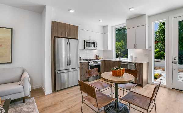 Kitchen and Dining Area at 422F 10th Ave E