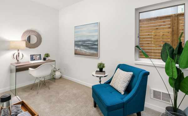 First Floor Bedroom at 1541B 14th Ave in the Hawk's Nest Townhomes