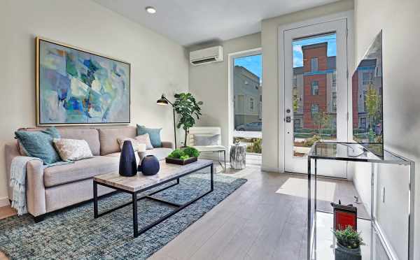 Living Room in One of the Lifa East Townhomes