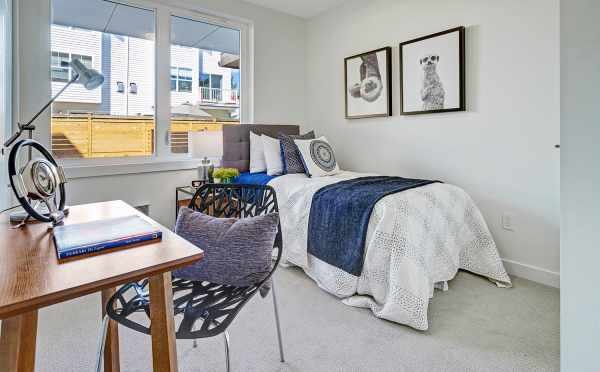 First-Floor Bedroom at 14339E Stone Ave N, One of the Maya Townhomes