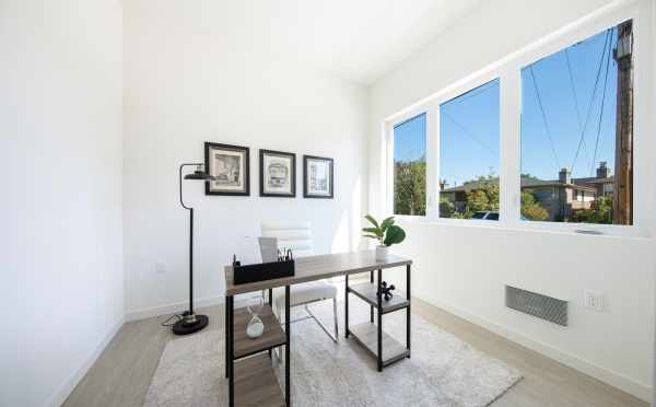 First-Floor Bedroom at 1734A NW 62nd St, One of the Taran Townhomes