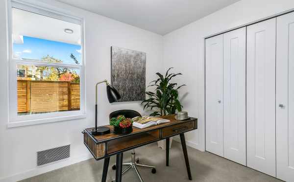 First Floor Bedroom at 2310 W Emerson St, One of the Walden Townhomes by Isola Homes