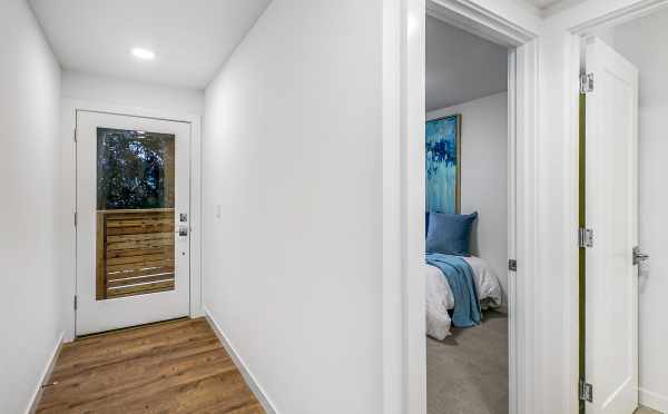 Entryway at 3803 23rd Ave W, a Walden Townhome by Isola Homes