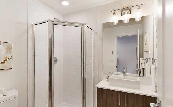 First Floor Bathroom at 1121 E Howell Street, one of The Wyn Townhomes