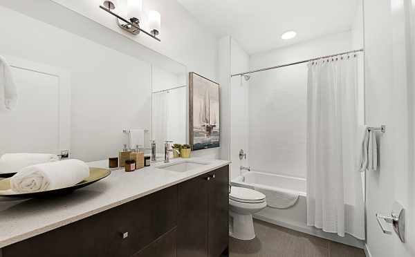 First Floor Bathroom of 7528A 15th Ave NW, Townhome in Talta Ballard