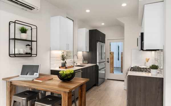 Dining Area and Kitchen at 1730C 11th Ave