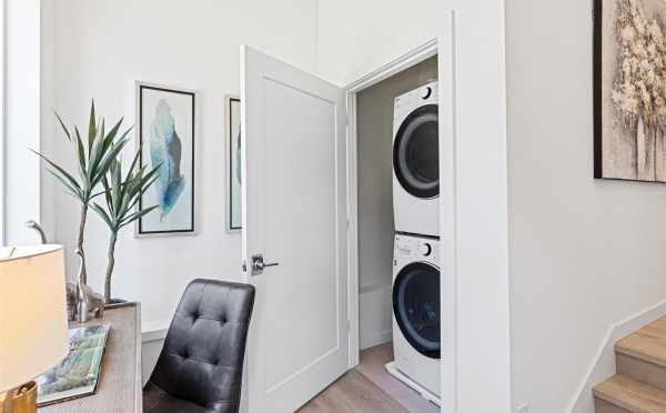 Laundry Area in the Flex Space of 224 18th Ave