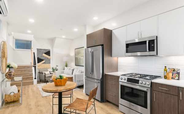 View from the Kitchen to the Living Room at 418F 10th Ave E