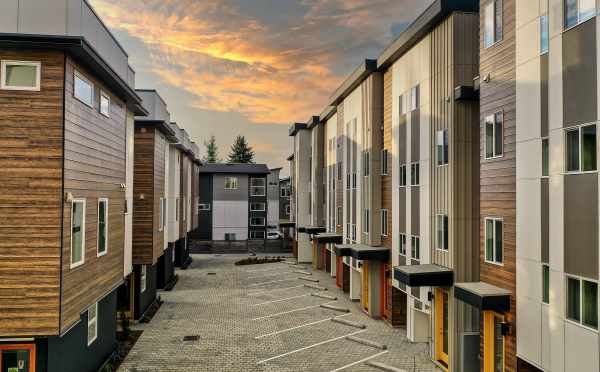 View of the Parking Area in the Flora Collection in the Greenwood Neighborhood of Seattle