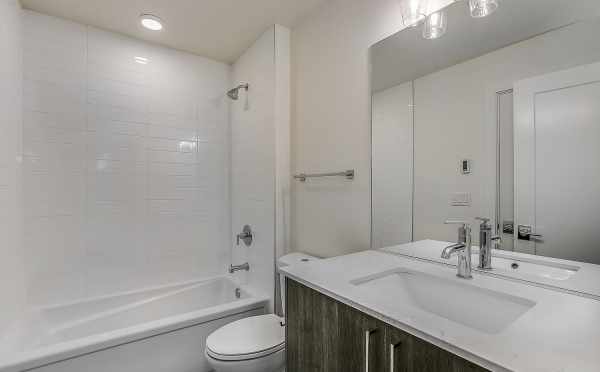 First Floor Bathroom at 1703 NW 62nd St at the Kai Townhomes in Ballard