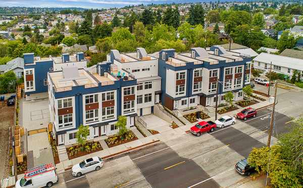 Aerial View of the Lucca Townhomes