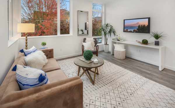 Living Room in One of the Units in Oncore Townhomes