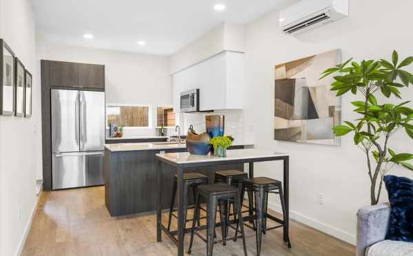 Dining Area and Kitchen at 14355 Stone Ave N, One of the Tate Townhomes