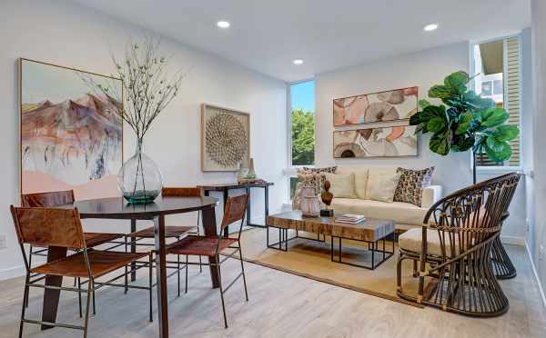 Dining Room and Living Room at 3062F SW Avalon Way