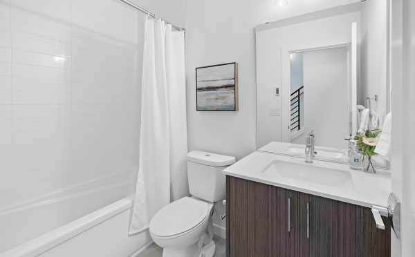 First-Floor Bathroom at 212B 18th Ave, in the Cabochon Collection by Isola Homes