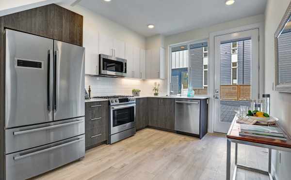 Kitchen in One of the Lifa East Townhomes, an Isola Homes Preferred Builder Property