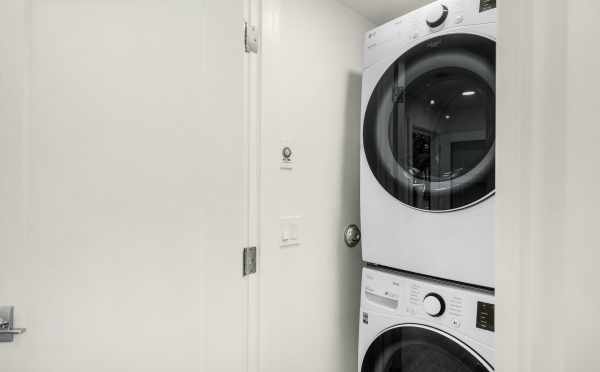 Laundry Area at 323 Malden Ave E, One of the Mika Townhomes by Isola Homes