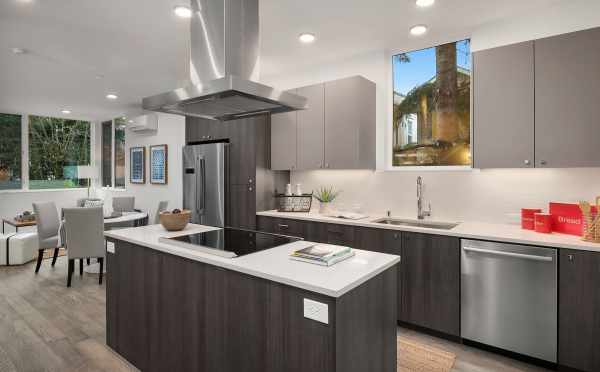 Kitchen of Unit 408A at Oncore Townhomes in Capitol Hill