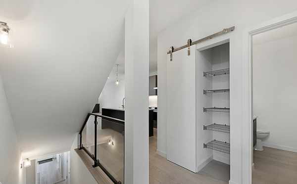 Pantry and Powder Room in One of the Twin I Townhomes