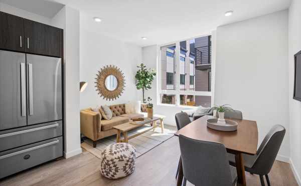 Dining Area and Living Room at 6317C 9th Ave NE in Zenith Towns North