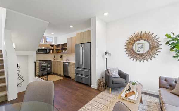 View from the Living Room to the Kitchen at 6317E 9th Ave NE